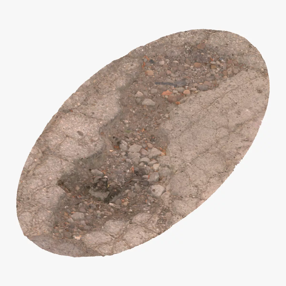 Pothole 02 RAW Scan 3D model