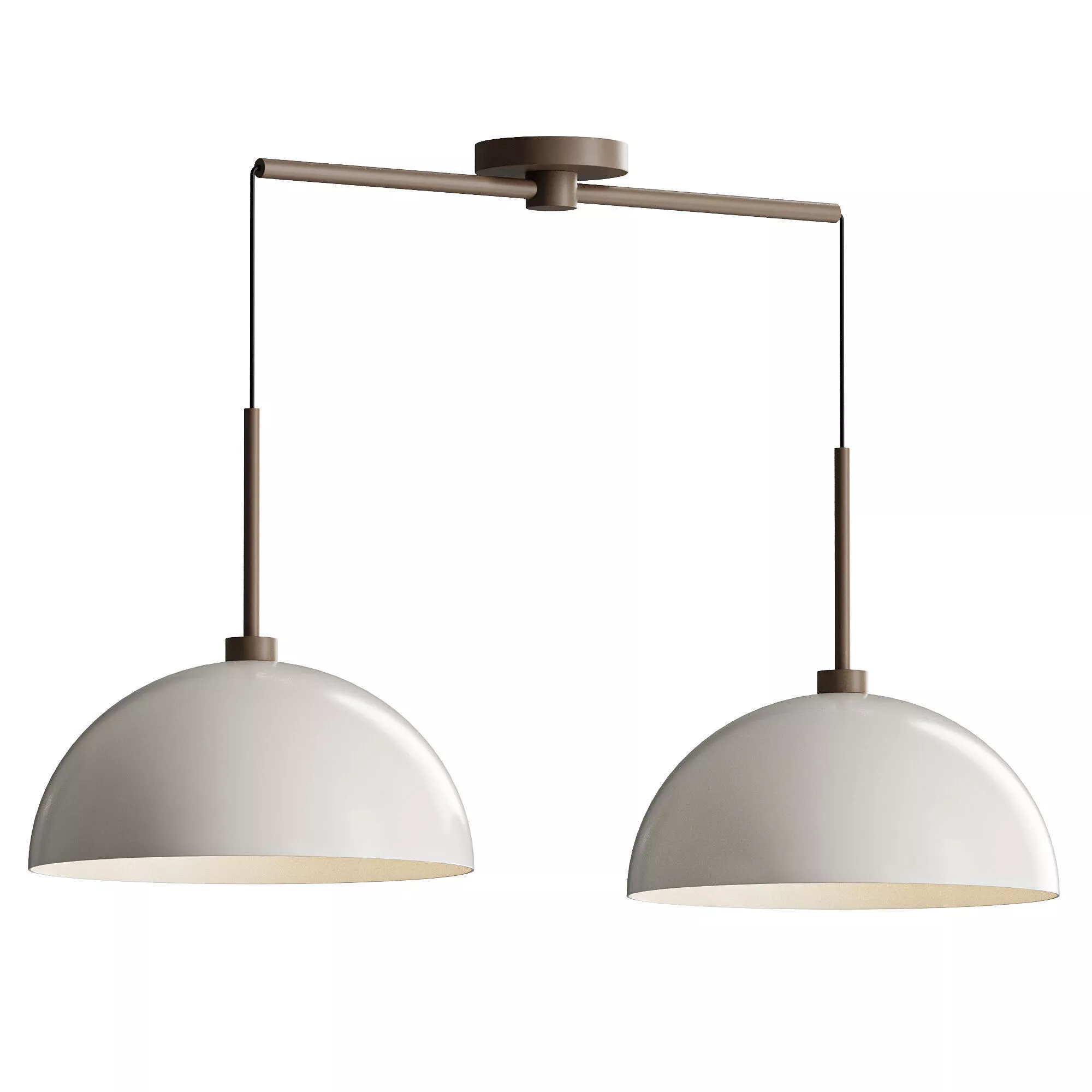 Handmade 2 piece pendant light 3D model