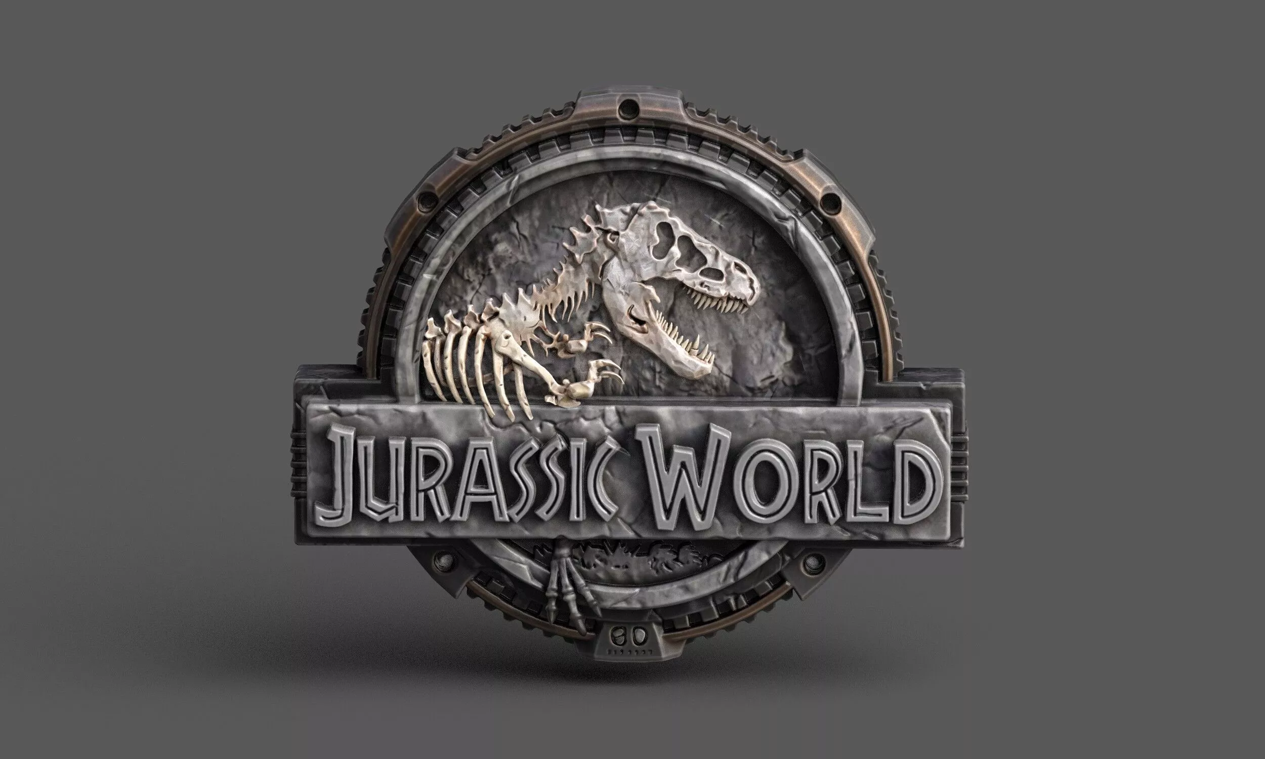 Jurassic World Title v02 Low-poly 3D model