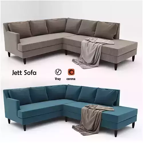 Jett Sofa 3D model