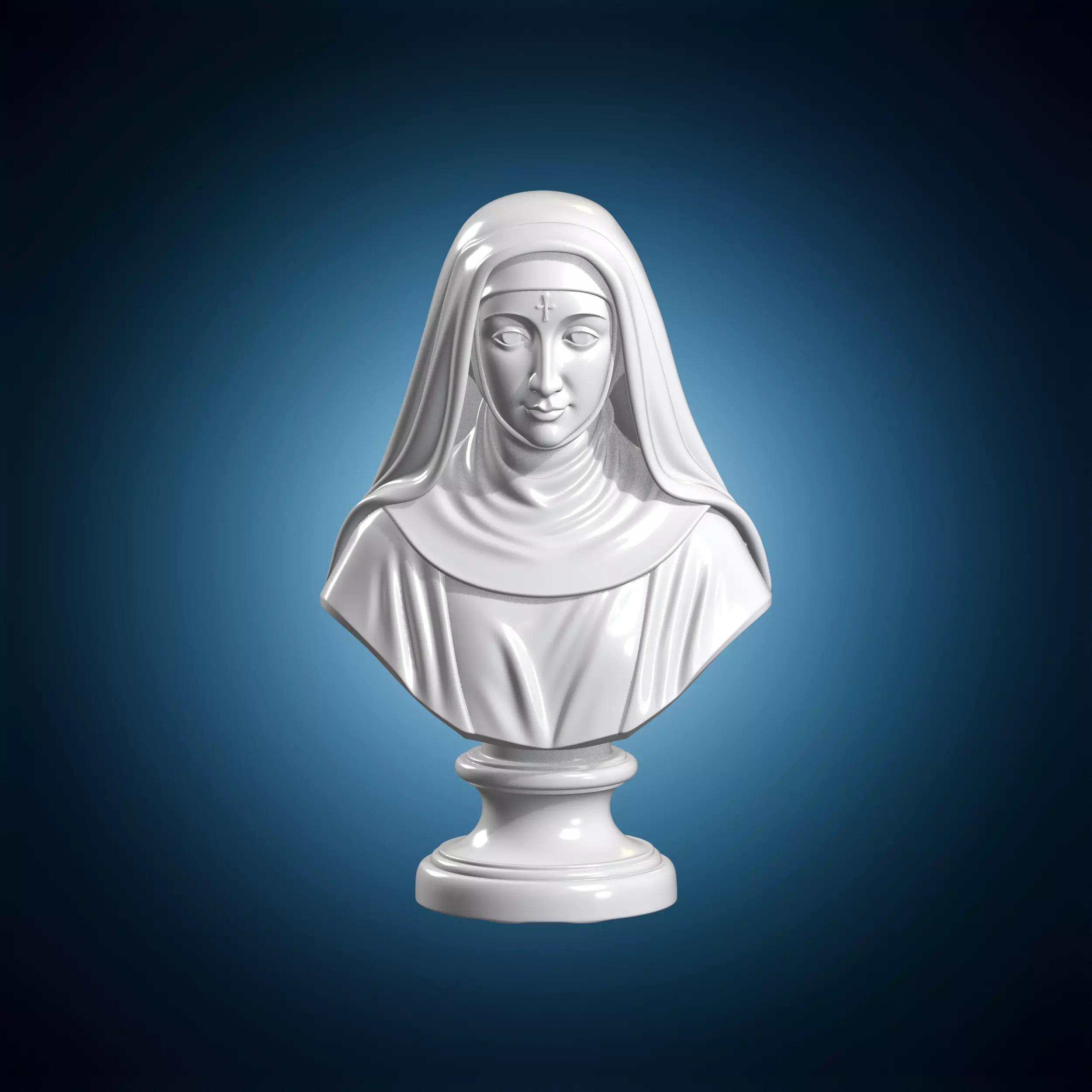 Saint Rita Bust 3D Print Model 3D print model