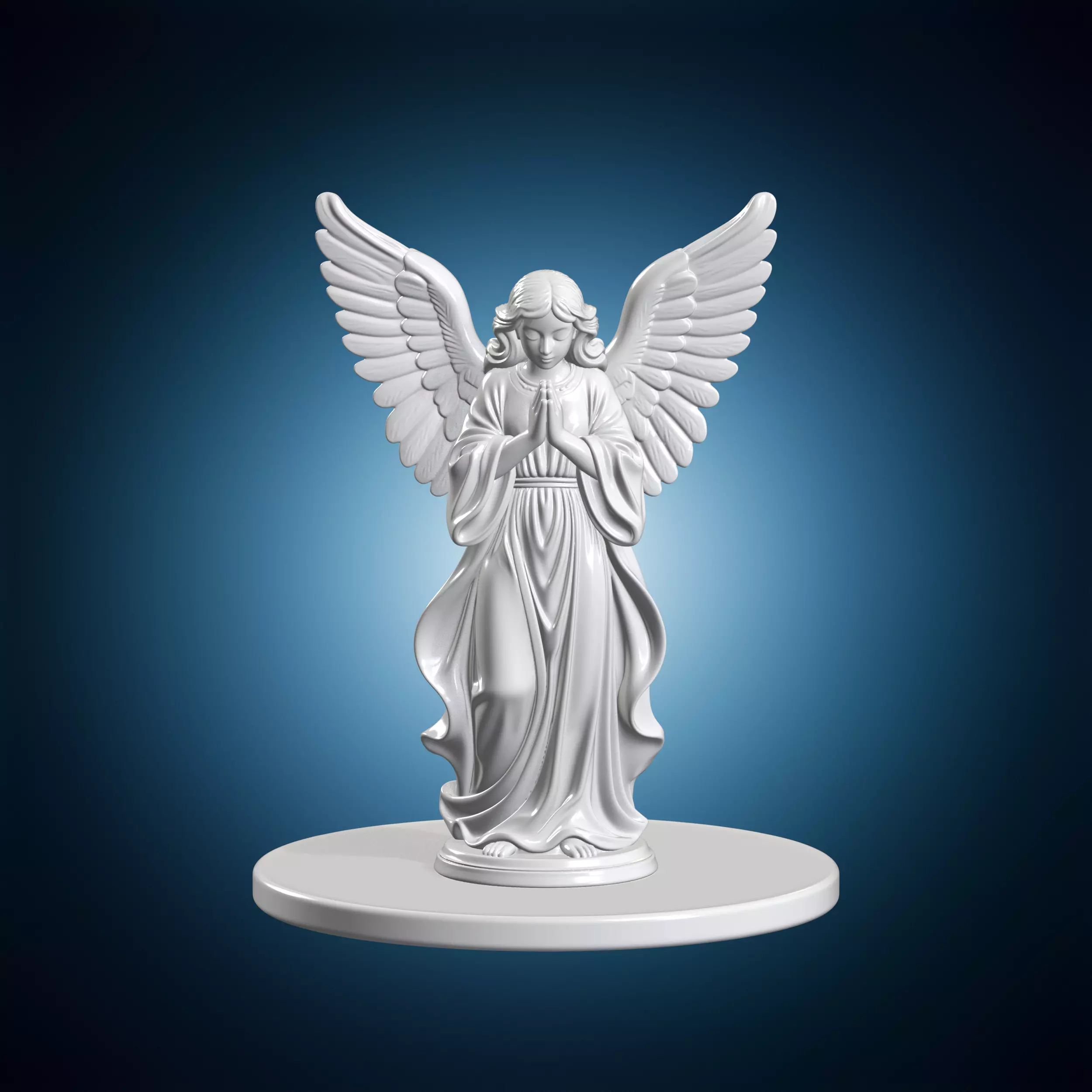 Guardian Angel Statuette 3D Print Model 3D print model
