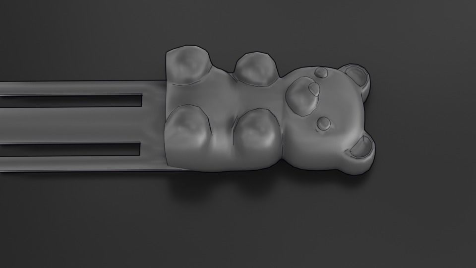Cute Gummybear Bookmark for 3D print 3D print model_3
