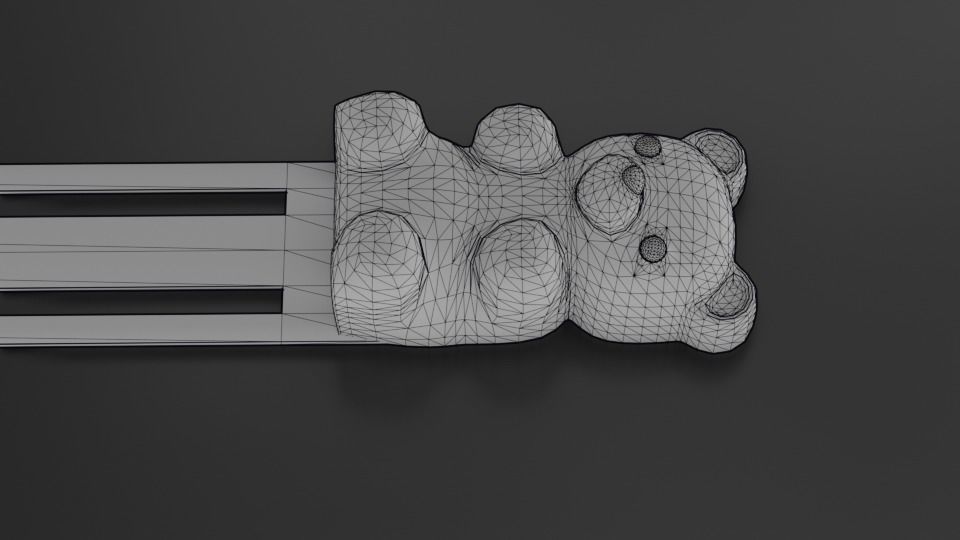 Cute Gummybear Bookmark for 3D print 3D print model_4
