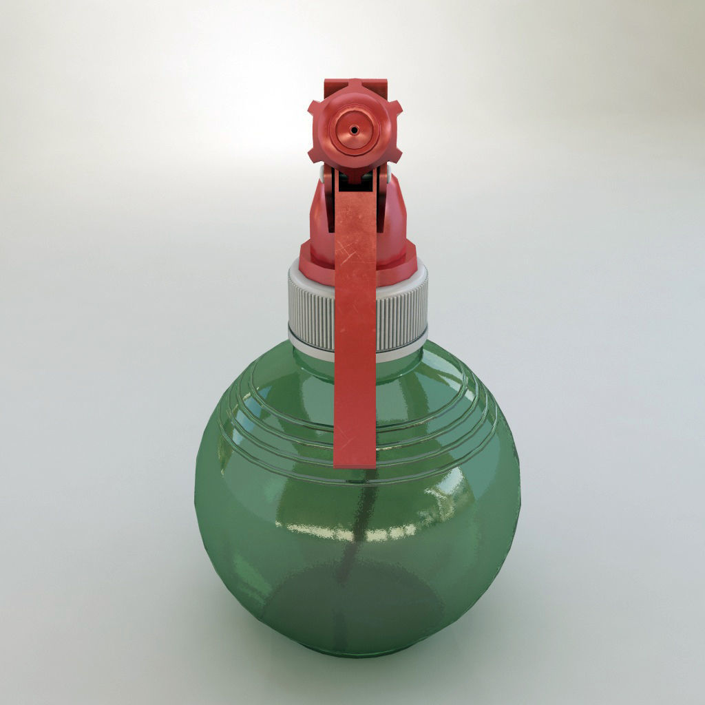 Spray bottle Low-poly 3D model_3