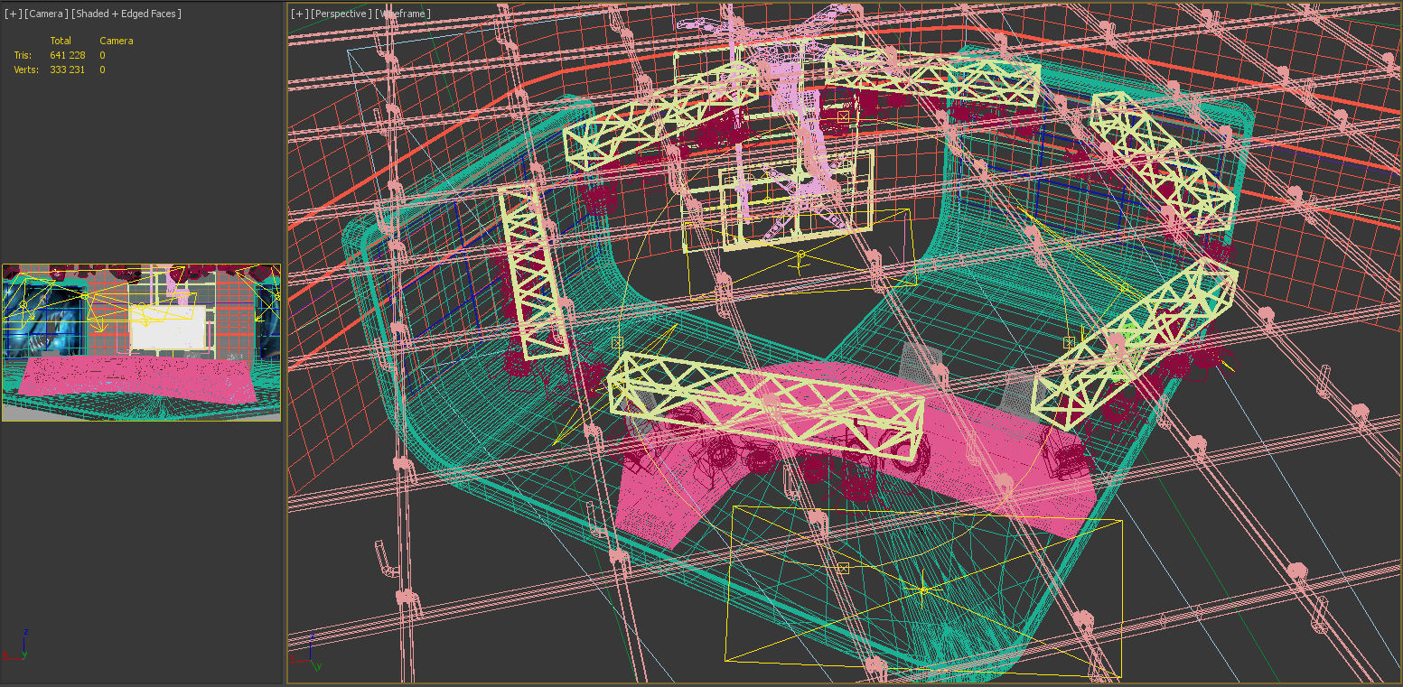 Virtual TV Studio 06 PBR Low-poly 3D model_13