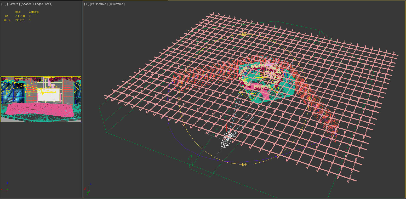 Virtual TV Studio 06 PBR Low-poly 3D model_9