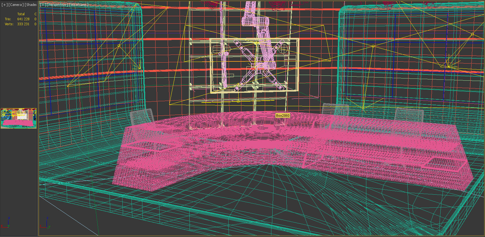 Virtual TV Studio 06 PBR Low-poly 3D model_10