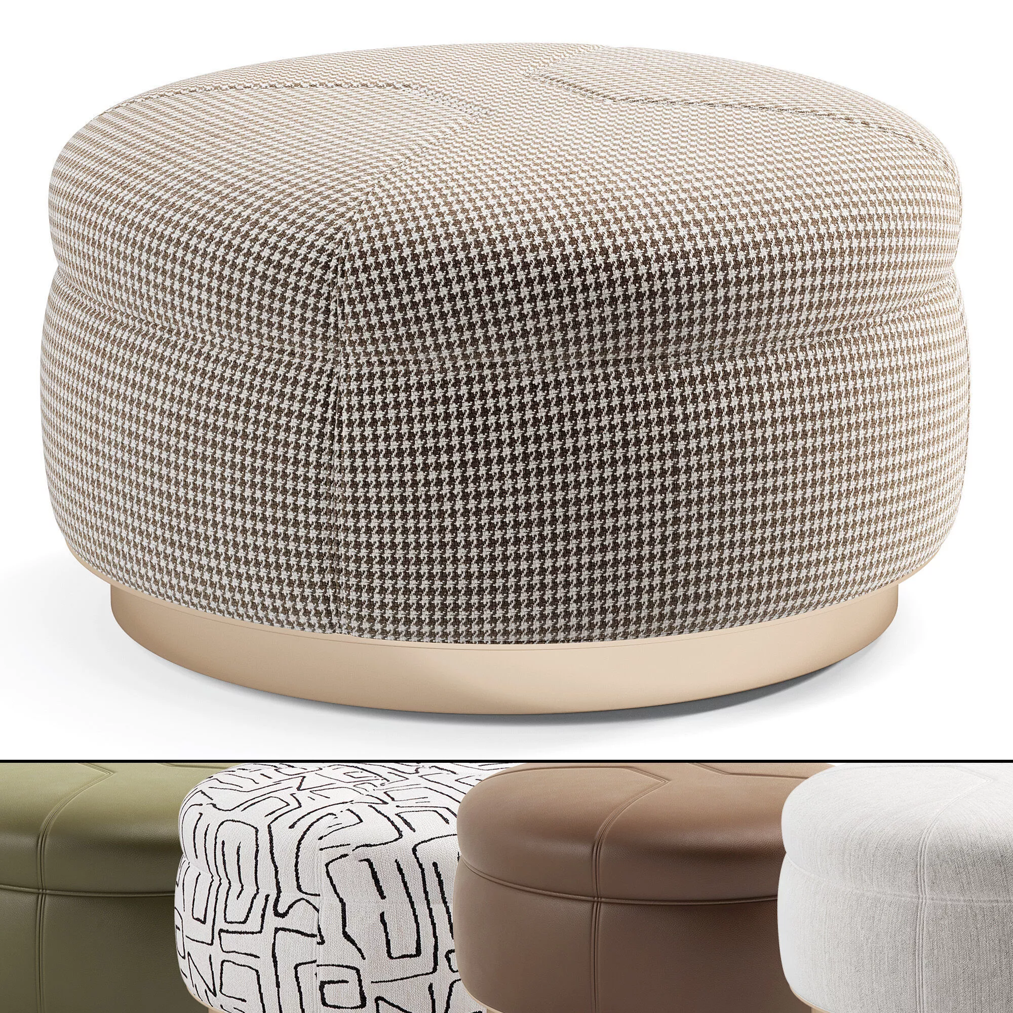 Tuffet pouf by Minotti 3D model