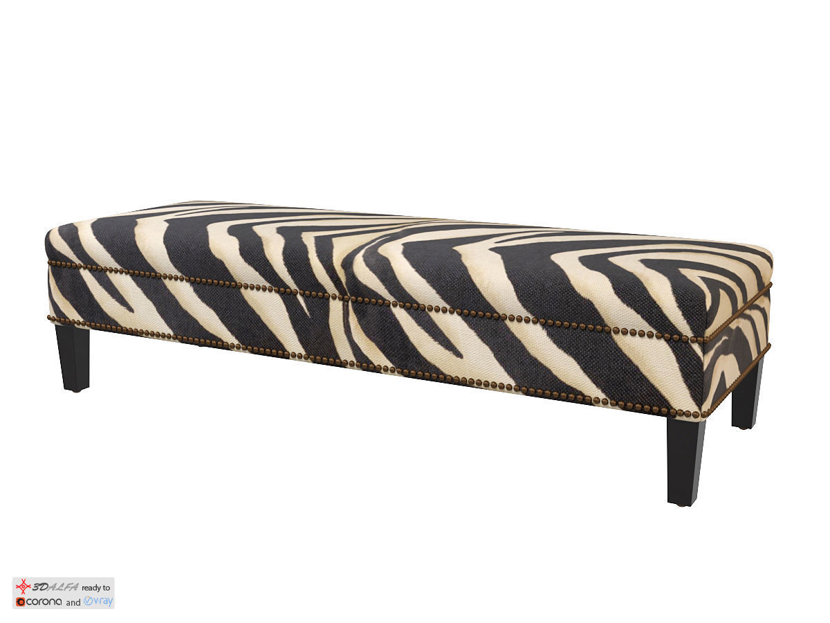 Eichholtz Bench Jenner 108960U Low-poly 3D model_0