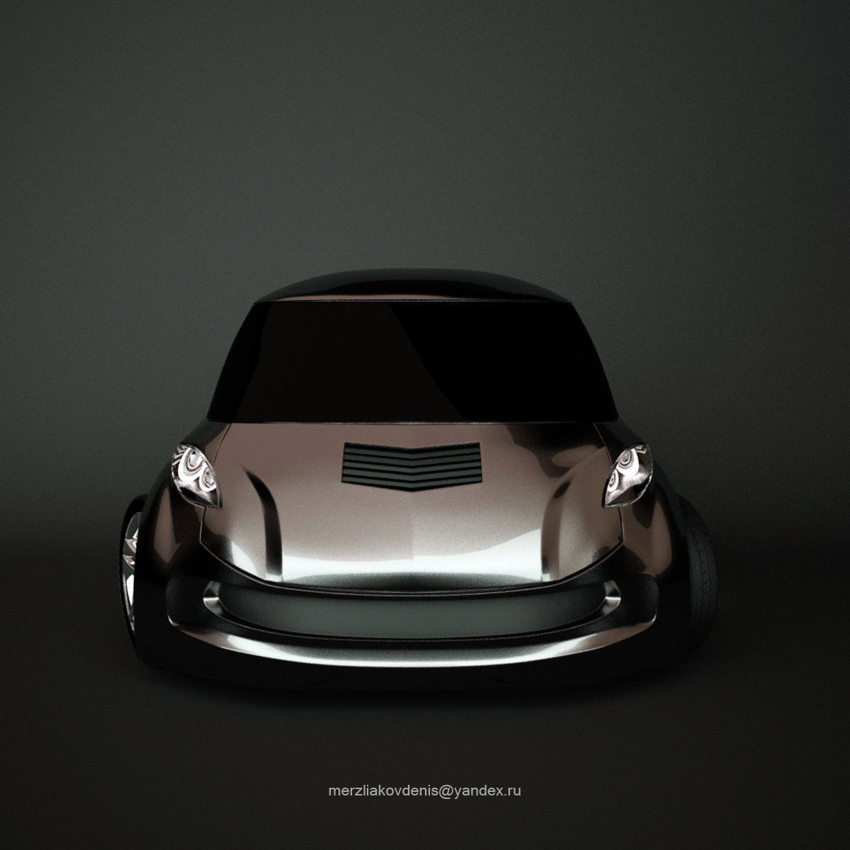 AAA Corvette Inspired RC Car Body 3D print model_6