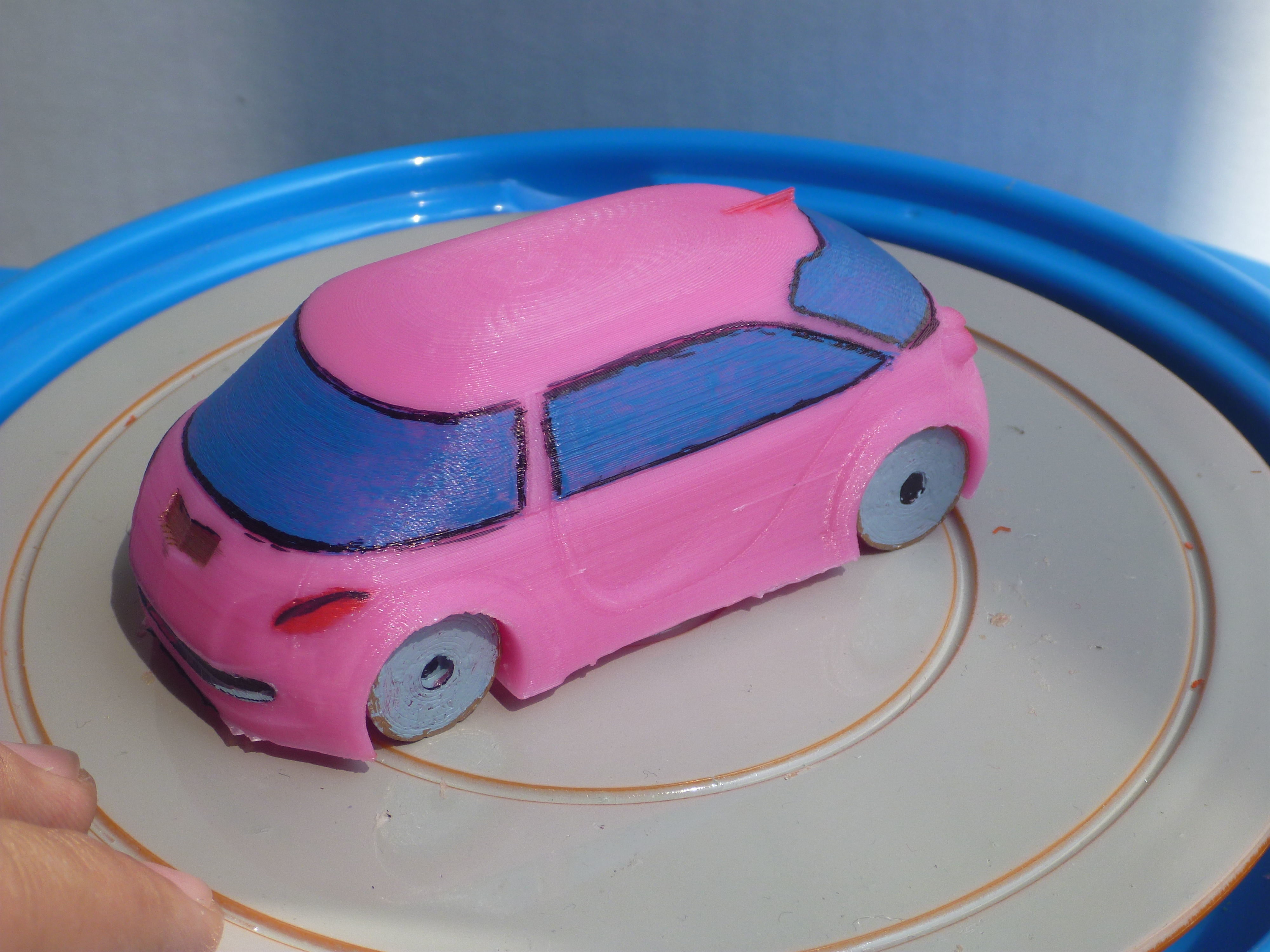 AAA Corvette Inspired RC Car Body 3D print model_31