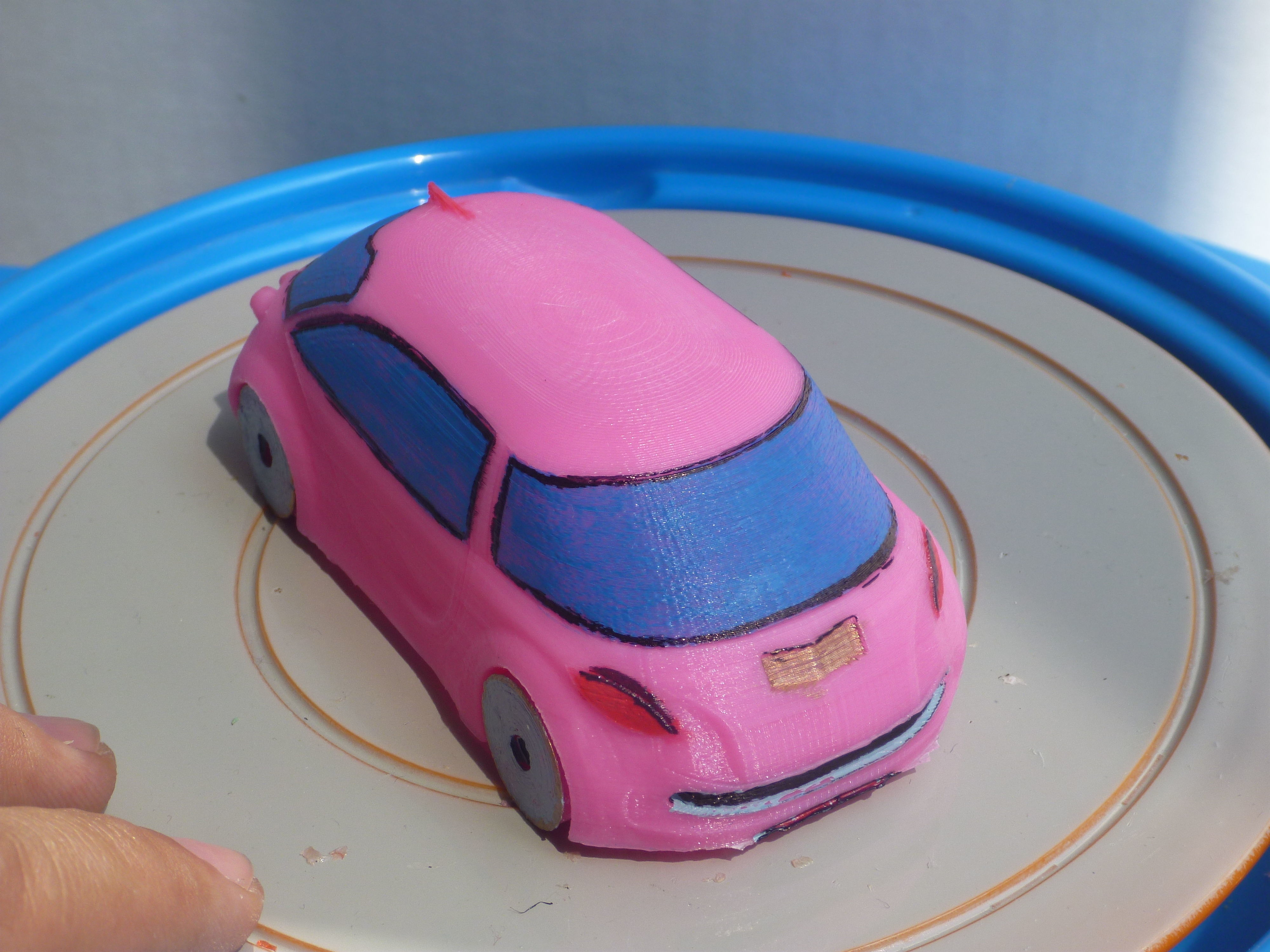 AAA Corvette Inspired RC Car Body 3D print model_26