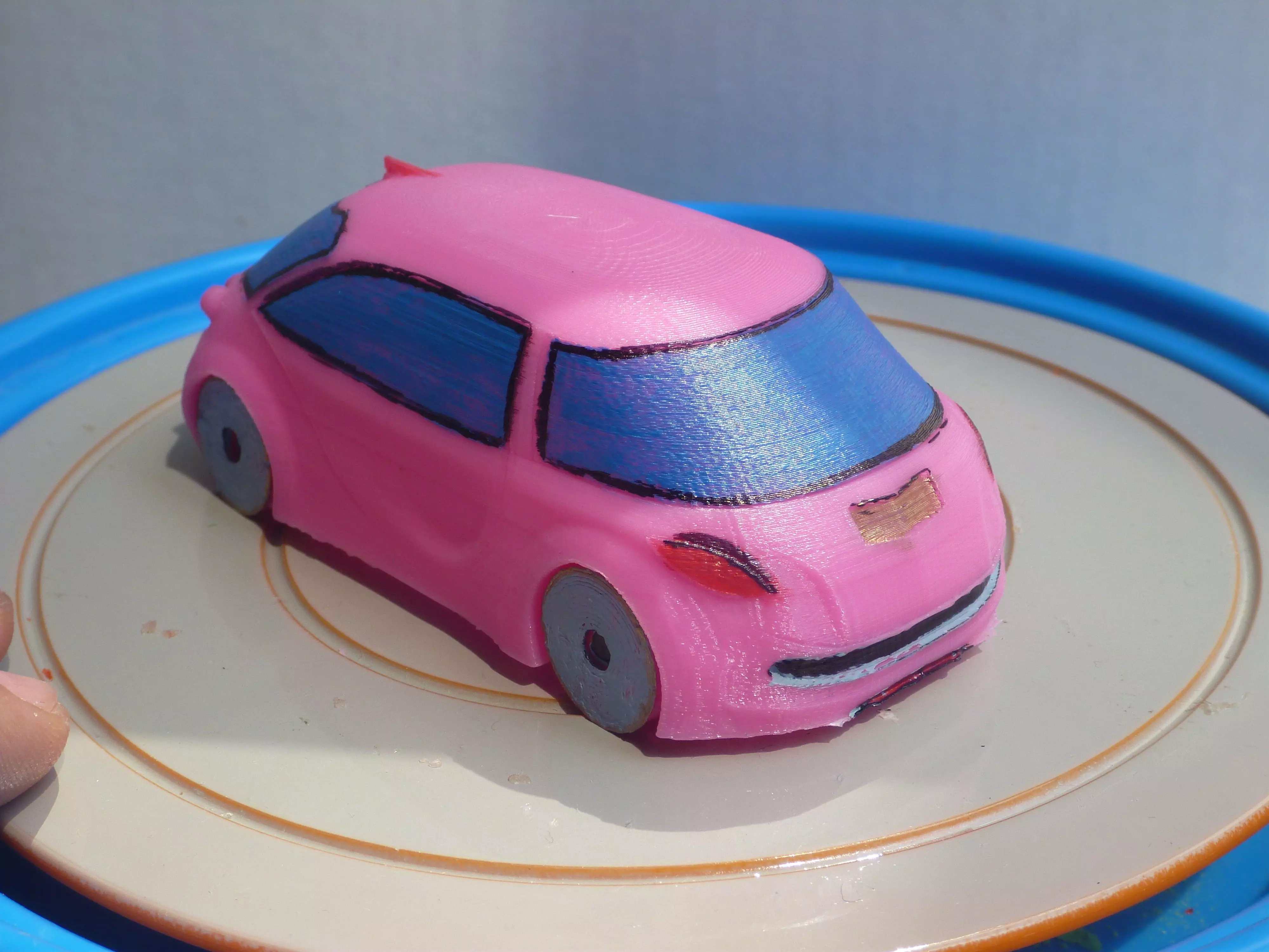 AAA Corvette Inspired RC Car Body 3D print model_0