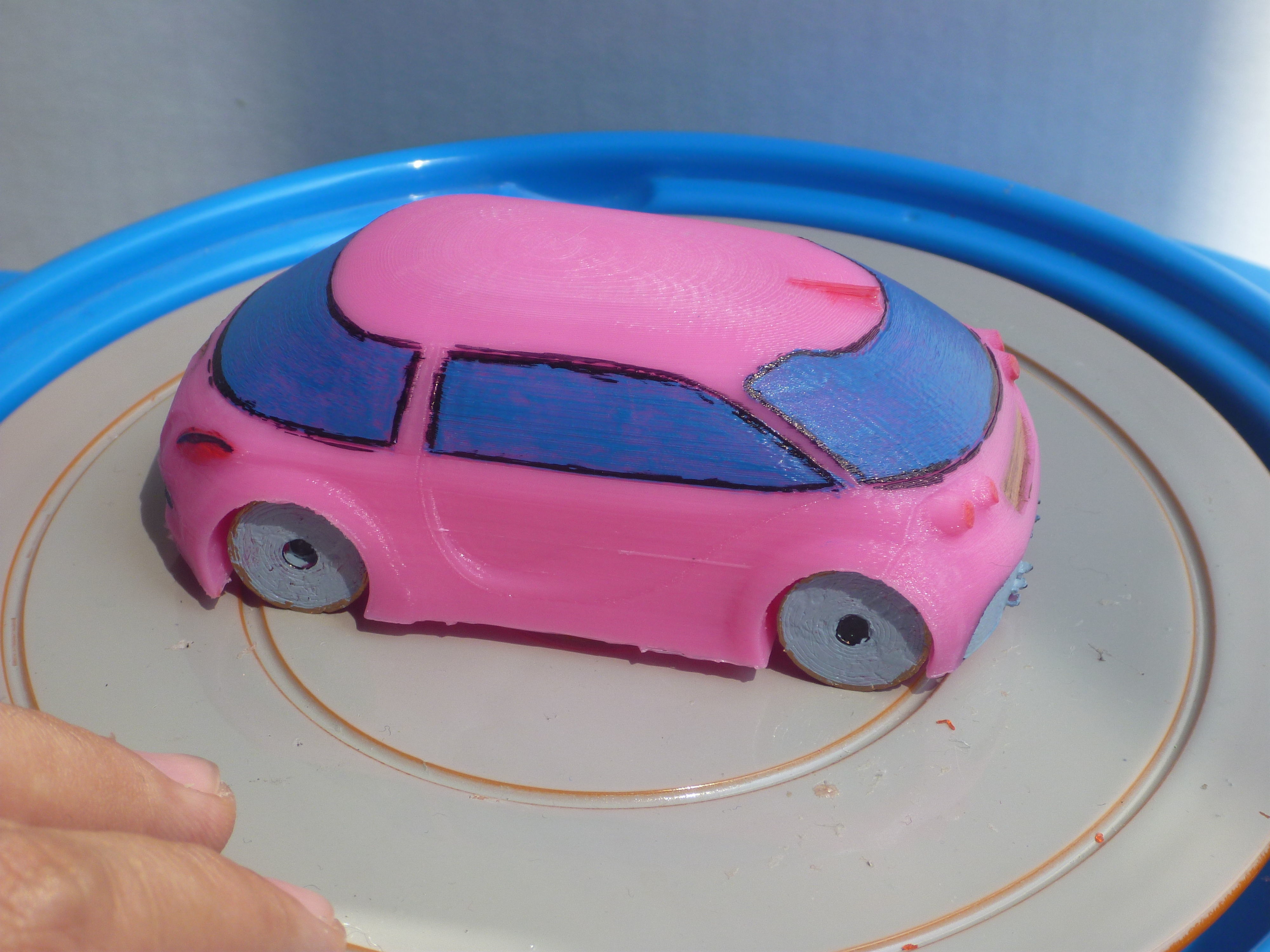 AAA Corvette Inspired RC Car Body 3D print model_42