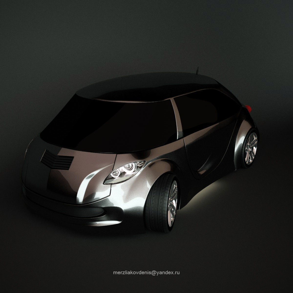 AAA Corvette Inspired RC Car Body 3D print model_7