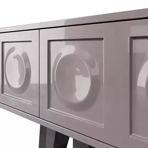 Burton TV Stand Luxury Modern Console 3D model 5
