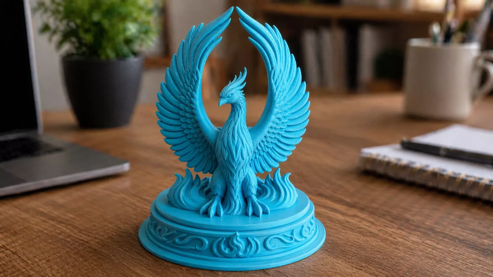 Phoenix Winged Collectible Statue Fantasy Resin Figurine 3D print model
