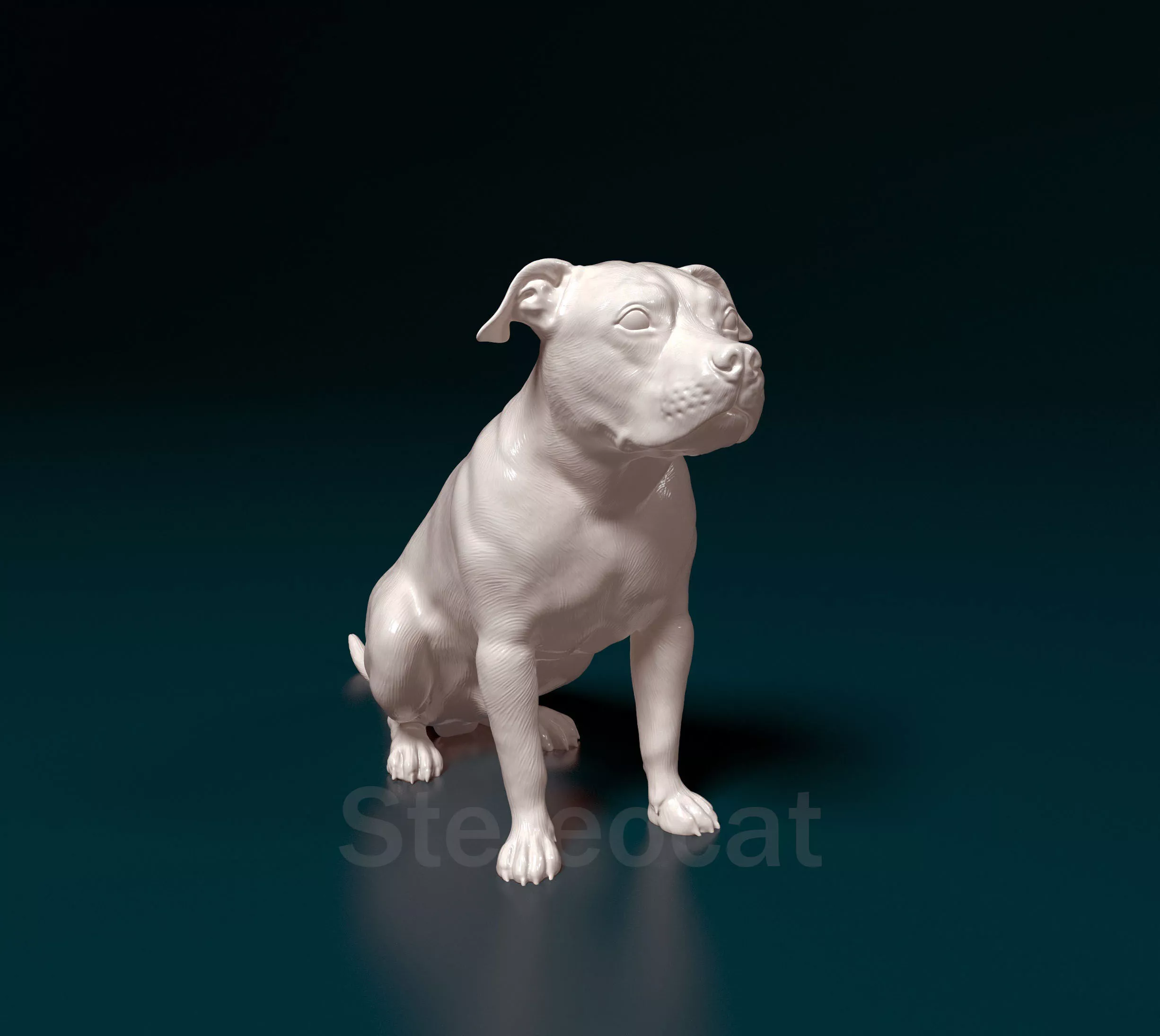 Staffordshire bullterrier 014 3D print model