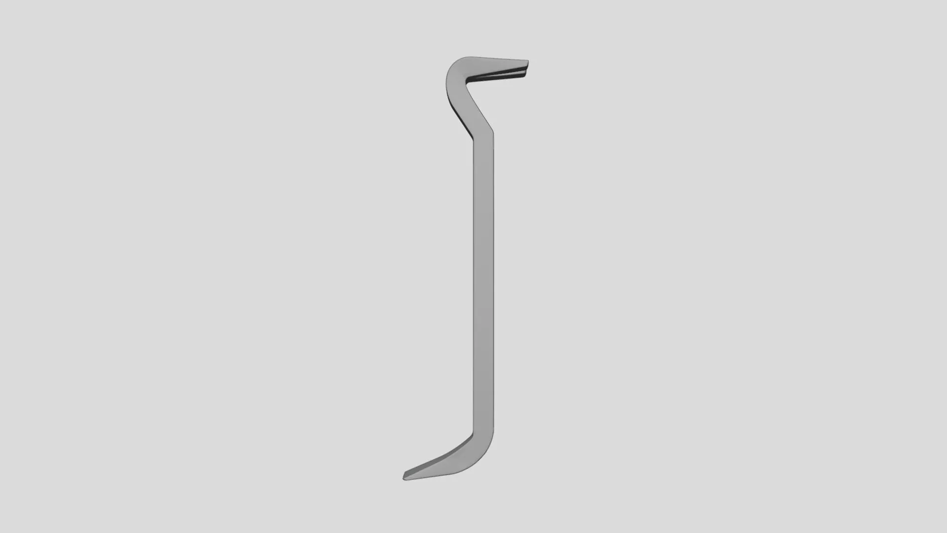 Crowbar - Geometry Only No Textures No Materials 3D model