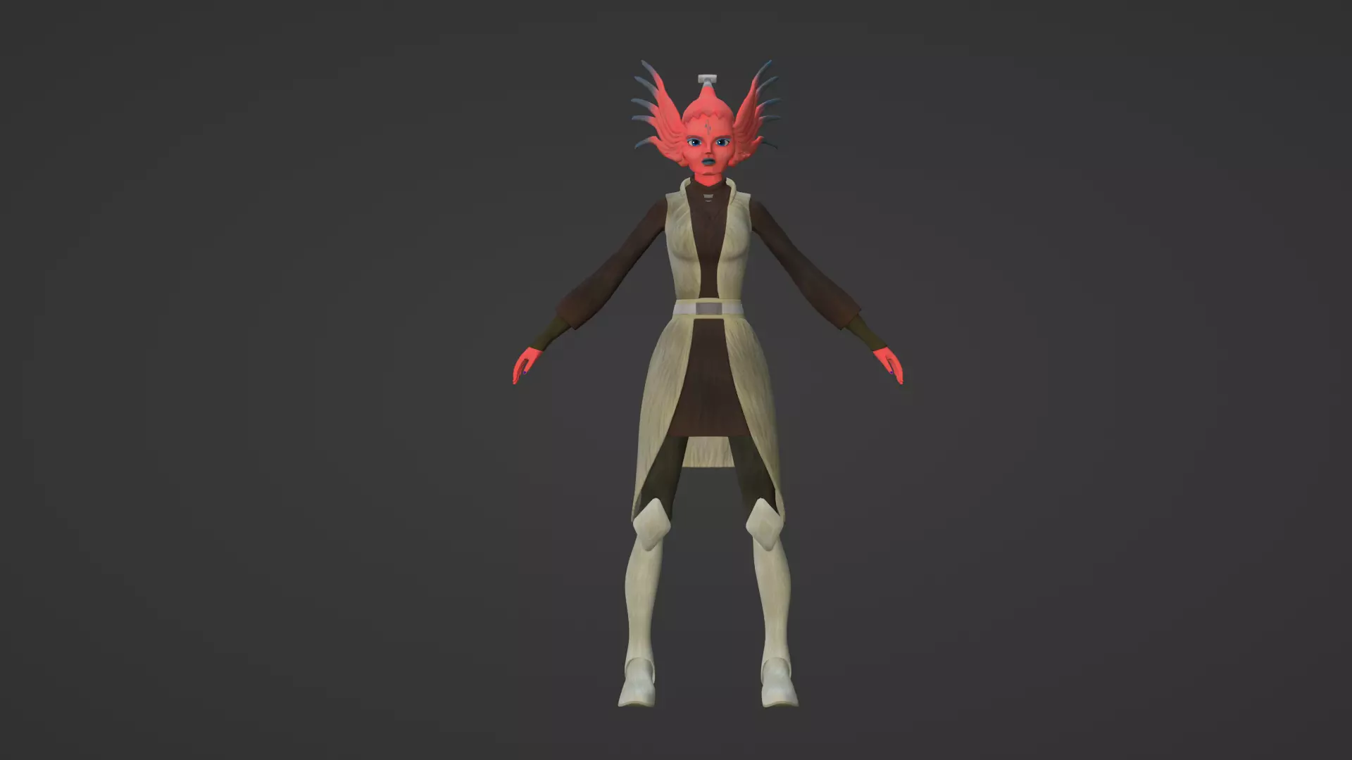 Jedi Tiplee Model Low-poly 3D model