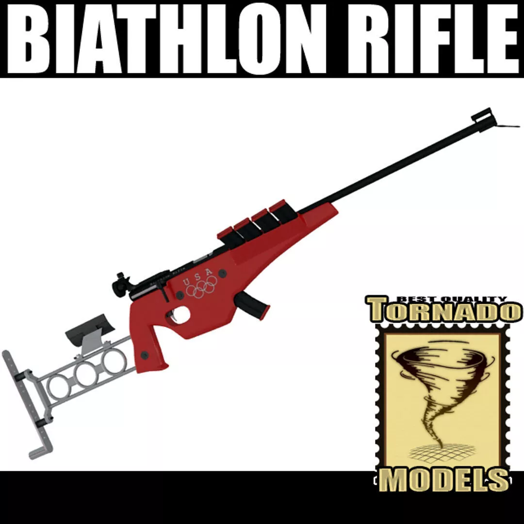 Biathlon Rifle 3D model