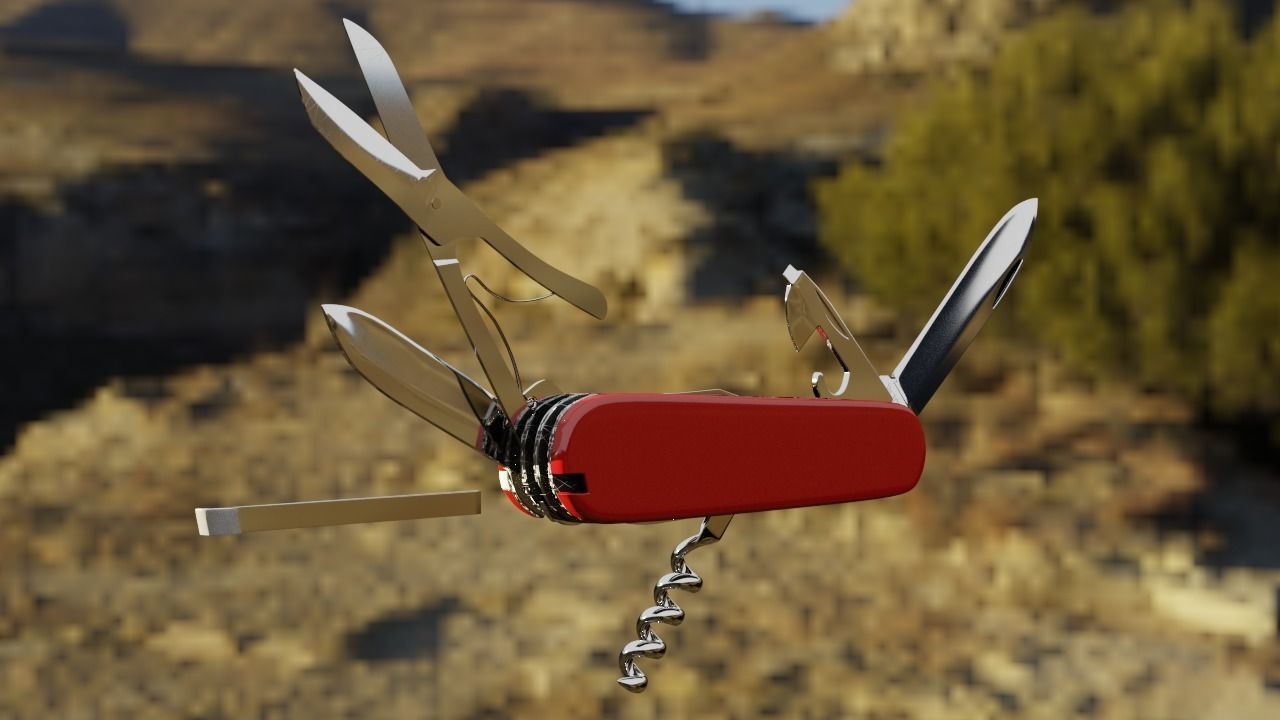 Swiss Army Knife 3D model_2