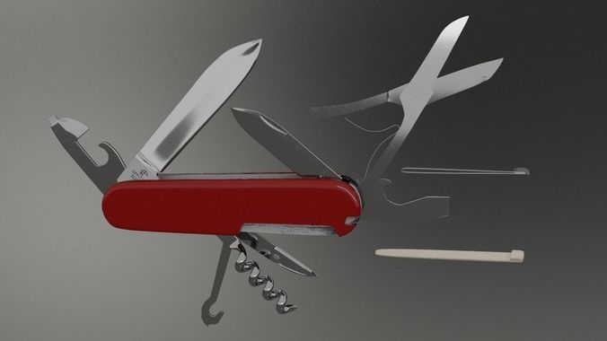 Swiss Army Knife 3D model