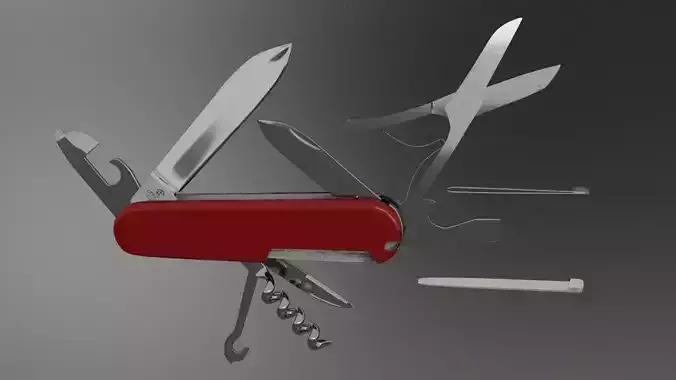 Swiss Army Knife 3D model