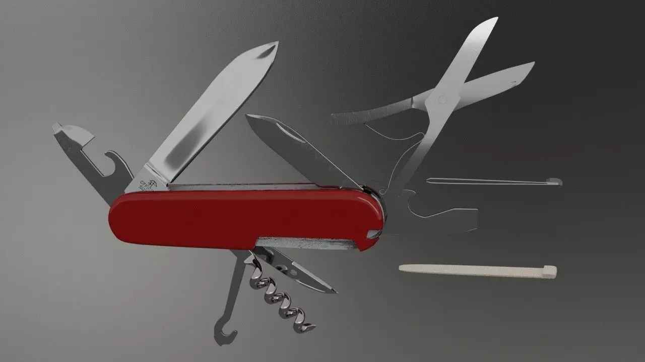 Swiss Army Knife 3D model_0