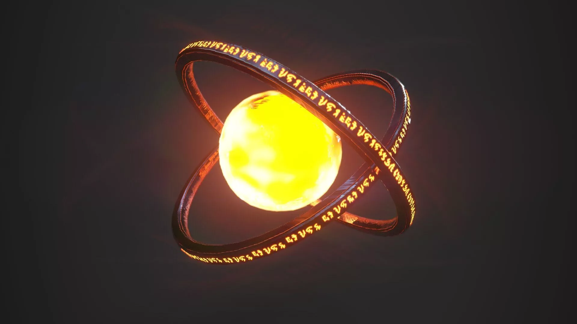 Floating Magic Orb Low-poly 3D model