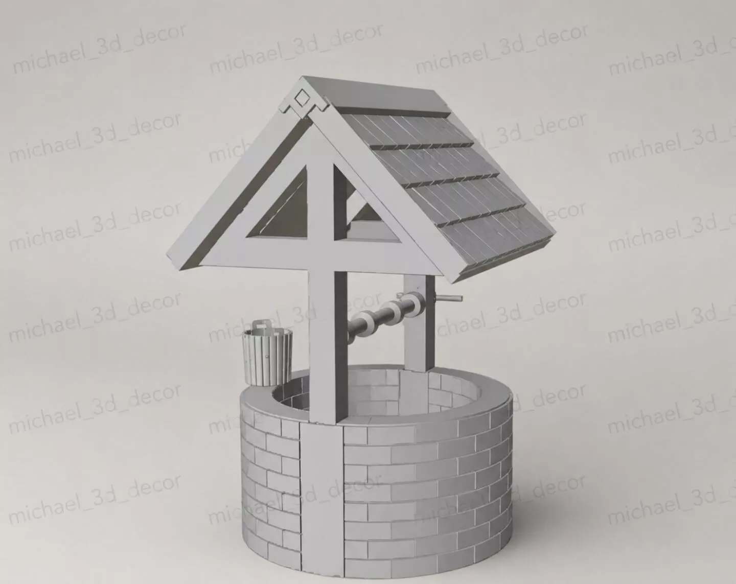 Rustic Village Well 3D Model Free 3D print model