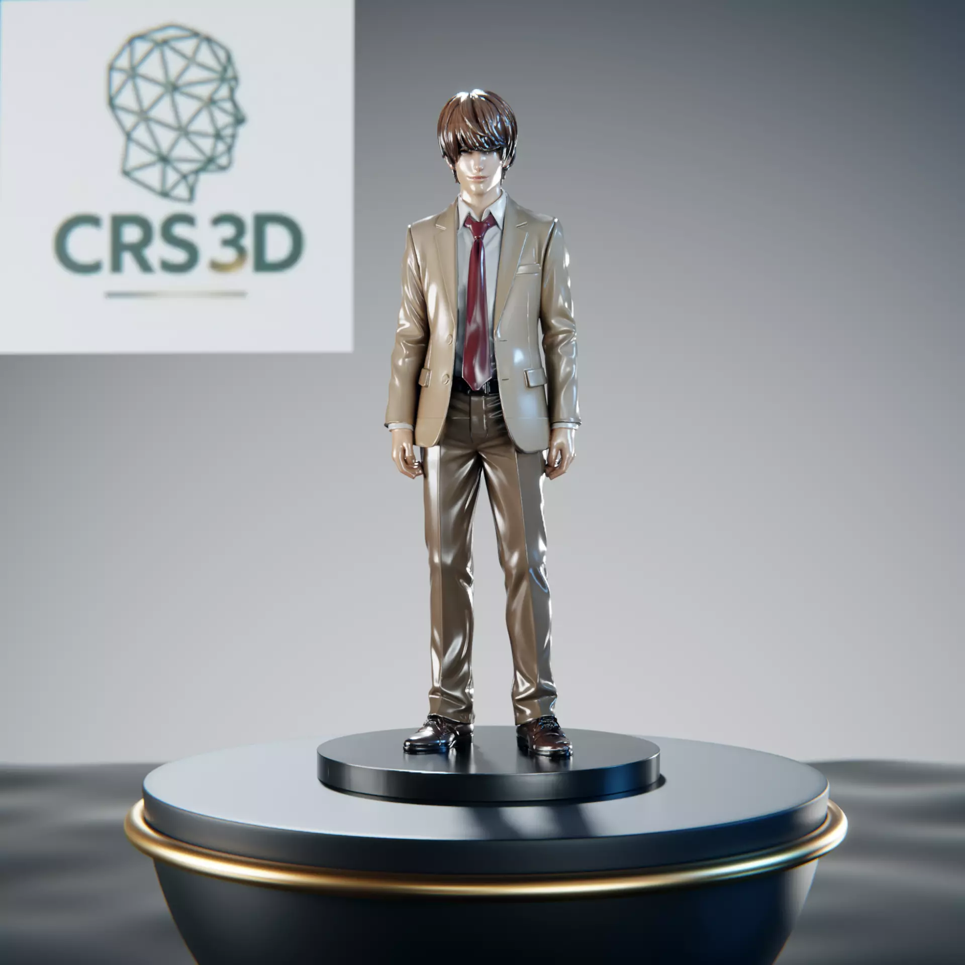 Light Yagami Death Note Statue - Kira God of the New World 3D print model