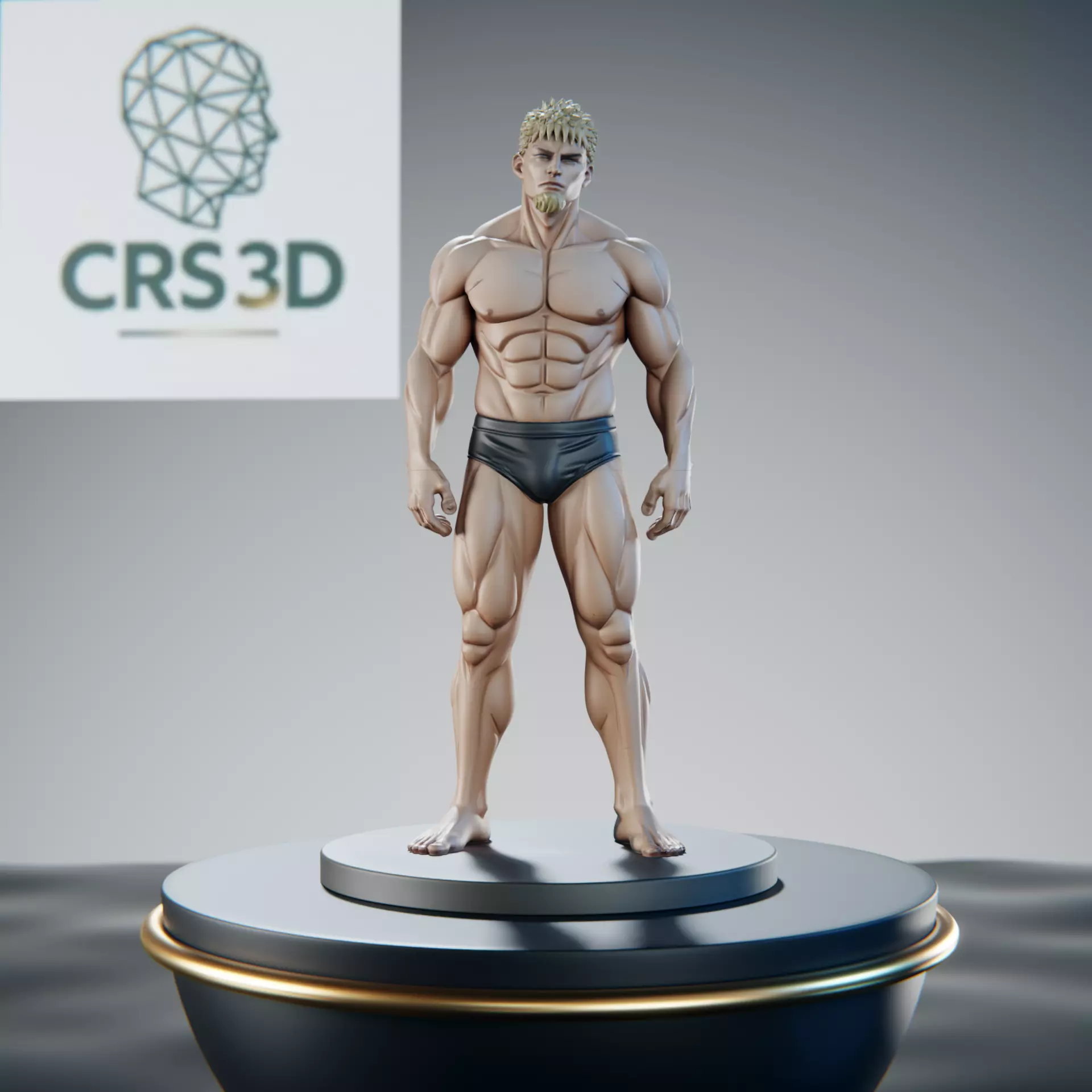 Wakatsuki Takeshi Statue - Kengan Ashura Wild Tiger 3D print model
