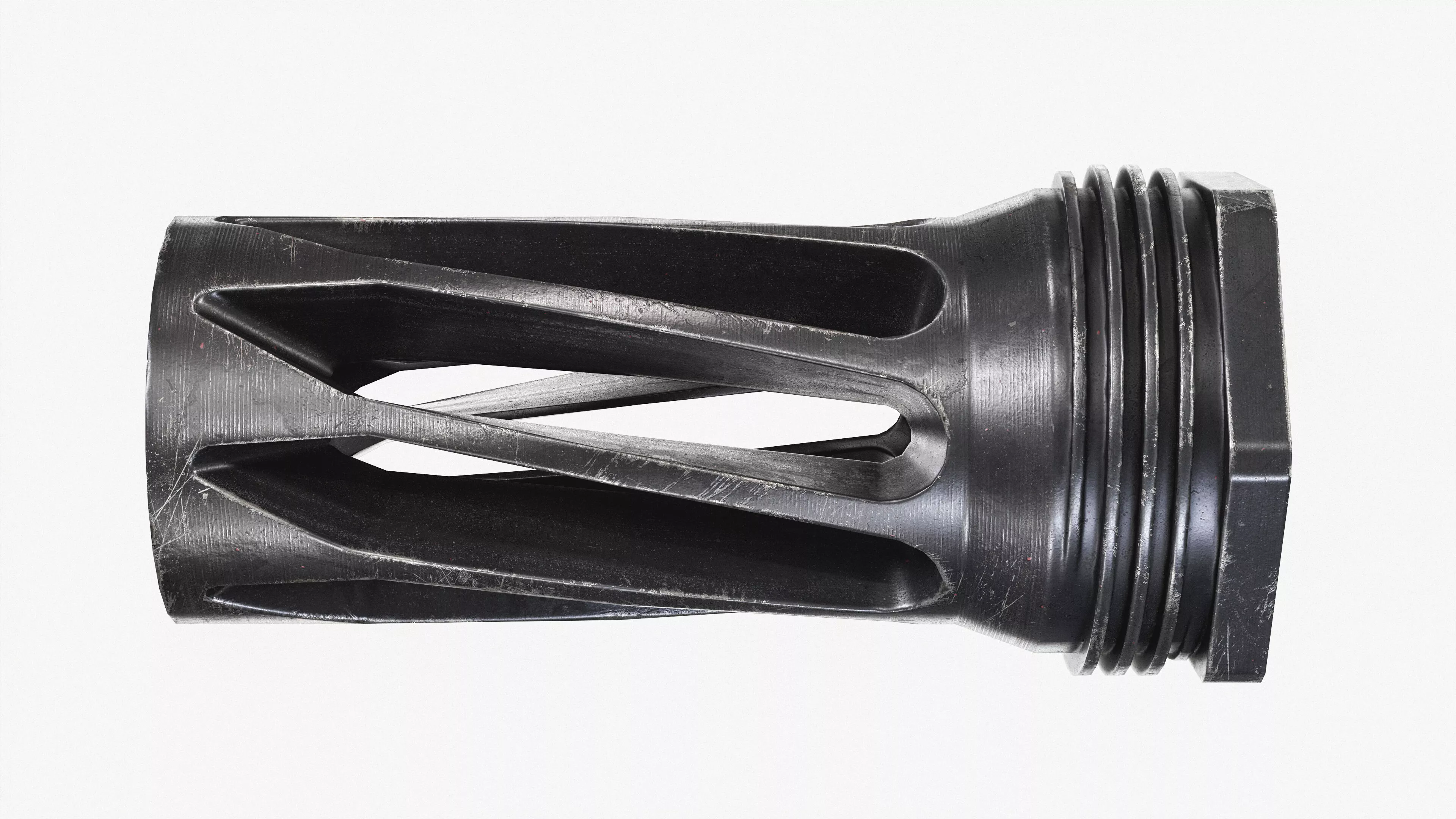 Muzzle Brake 5x56 - Game Ready Low-poly 3D model
