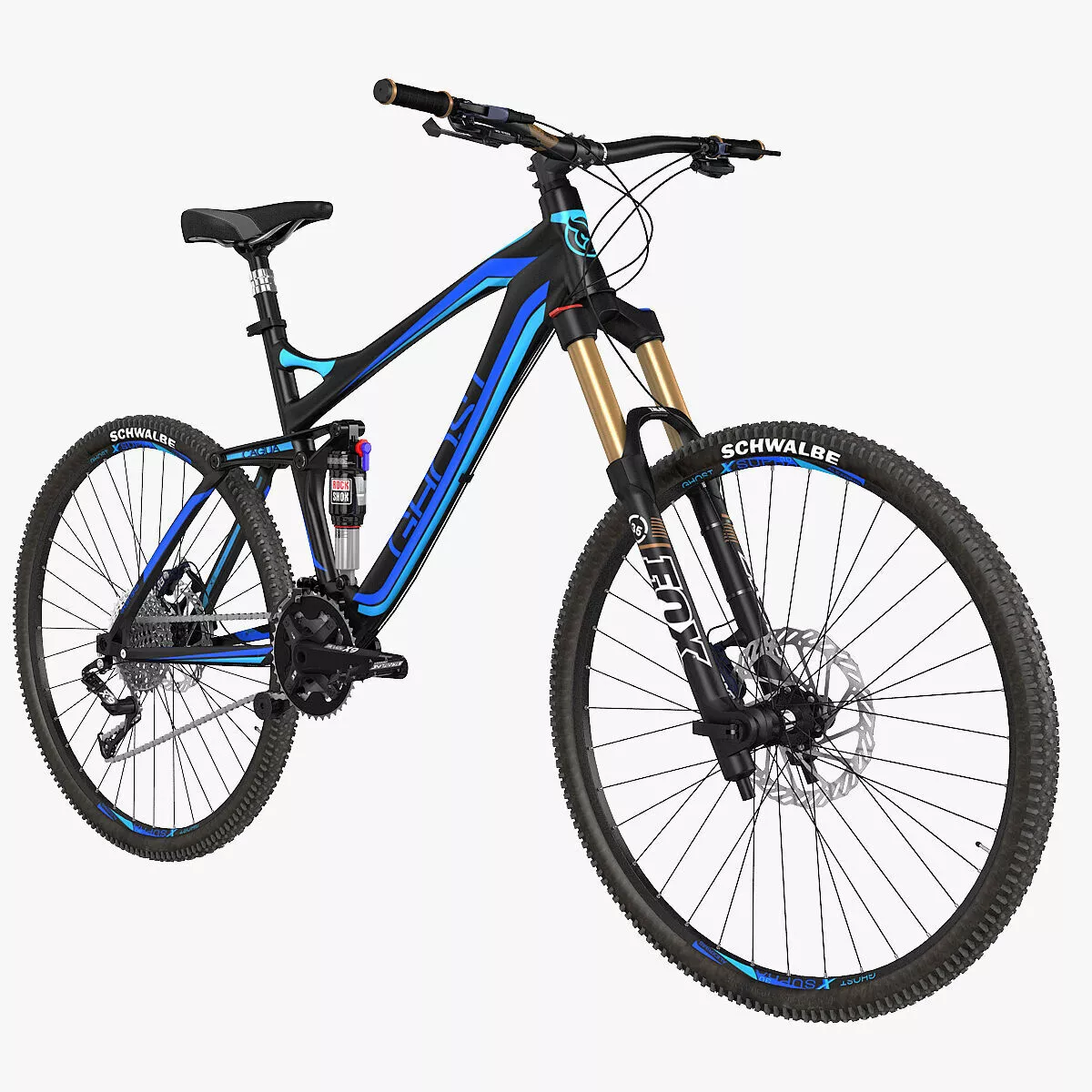 Mountain Bike RIGGED 3D model