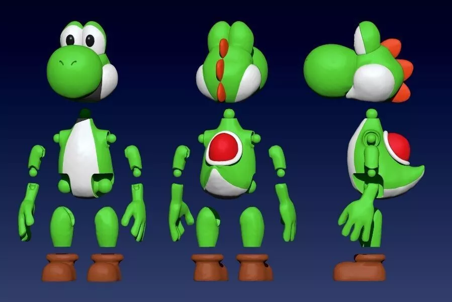 Yoshi Articulado 3D print model