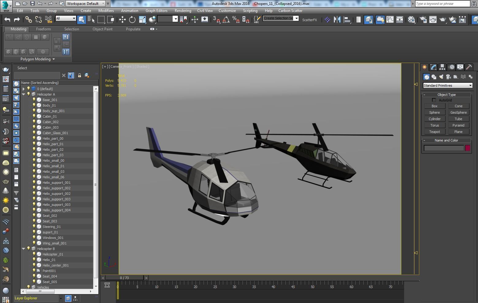 Lowpoly Helicopters Pack Low-poly 3D model_5