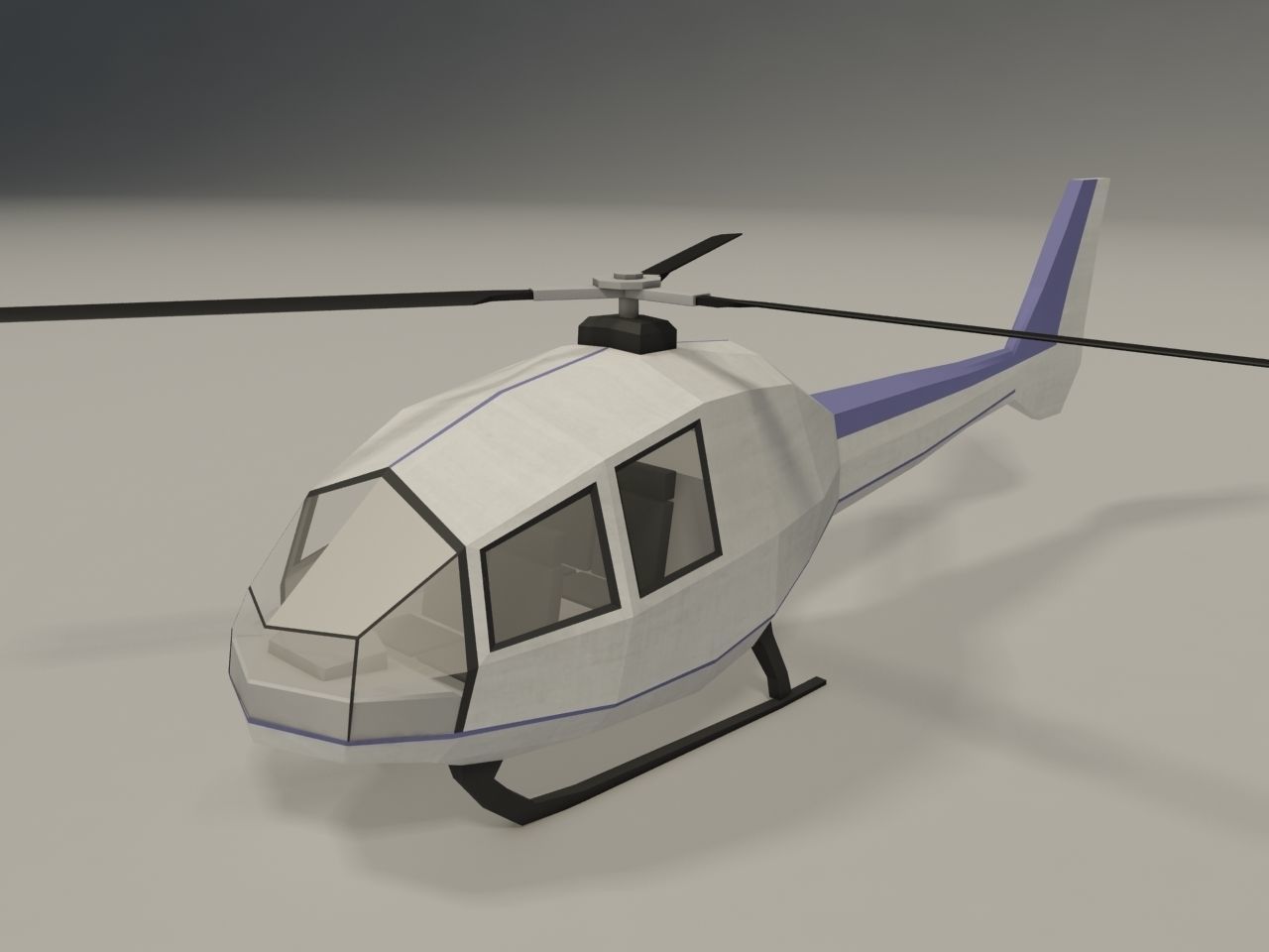 Lowpoly Helicopters Pack Low-poly 3D model_3