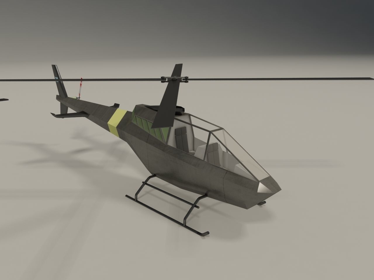 Lowpoly Helicopters Pack Low-poly 3D model_2