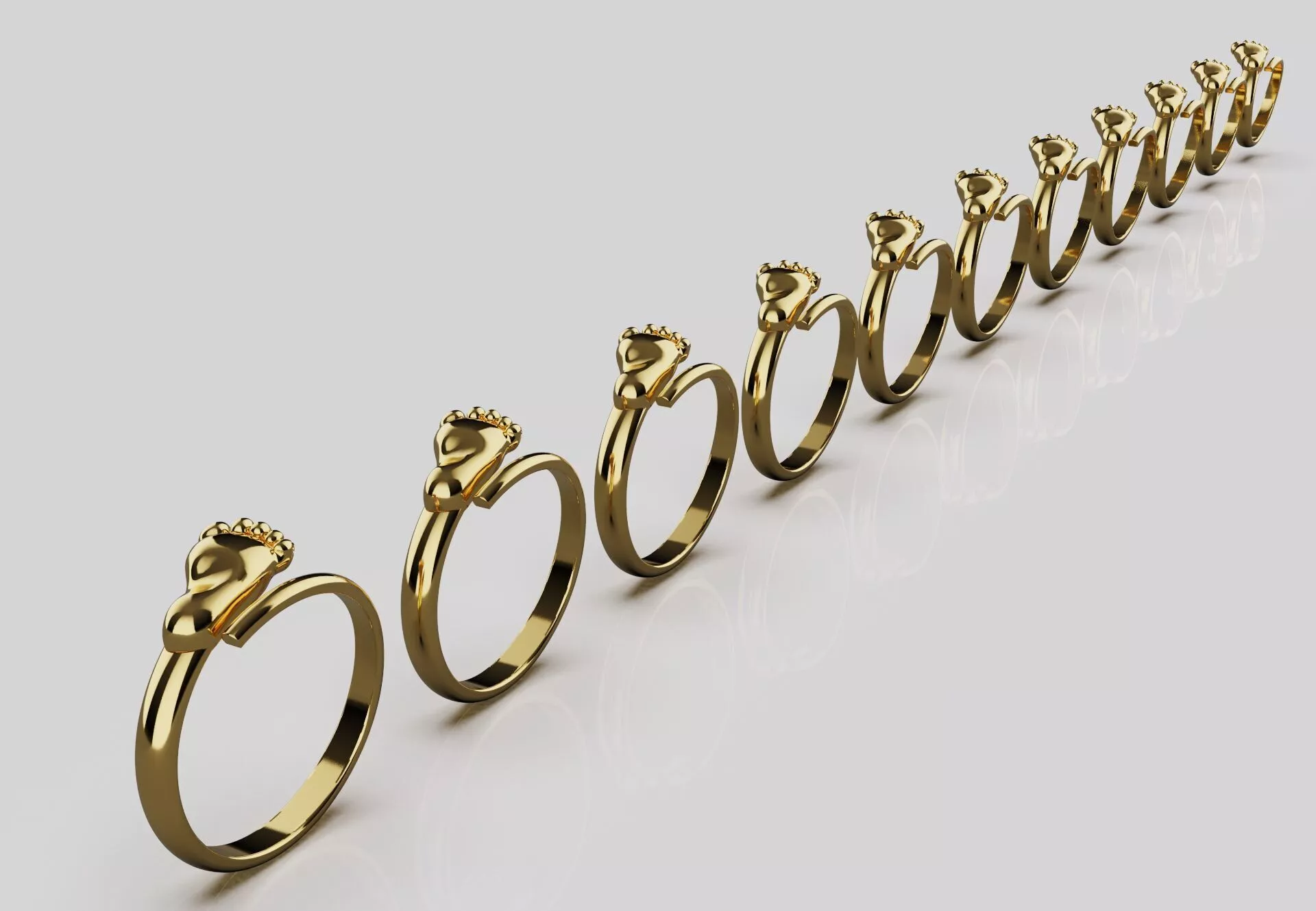 Baby Ring leg ALL SIZES Free 3D print model