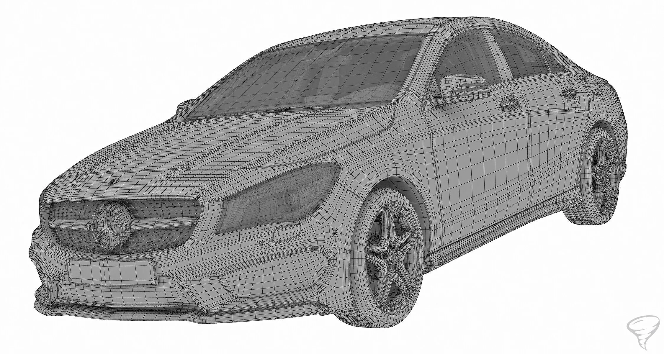 2015 Mercedes Benz CLA Low Interior 3D model