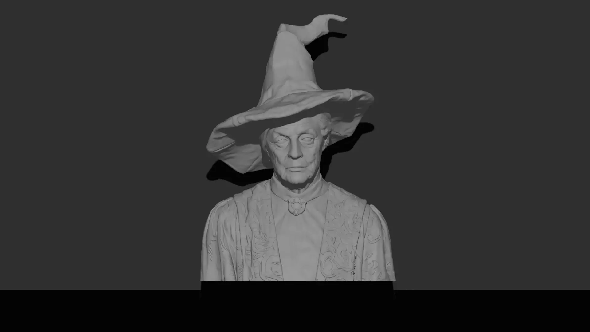Minerva McGonagall Bust - Highly Detailed Harry Potter 3D Model 3D print model