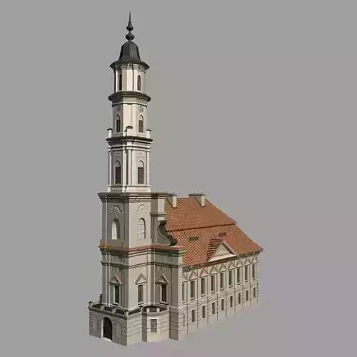 Church Low-poly 3D model