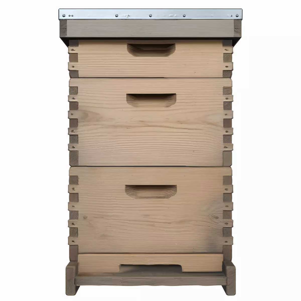 3D Model Traditional Wooden Langstroth Beehive Box 3D model