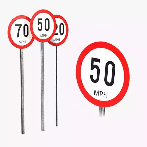 Road Signs - Speed Limits MPH