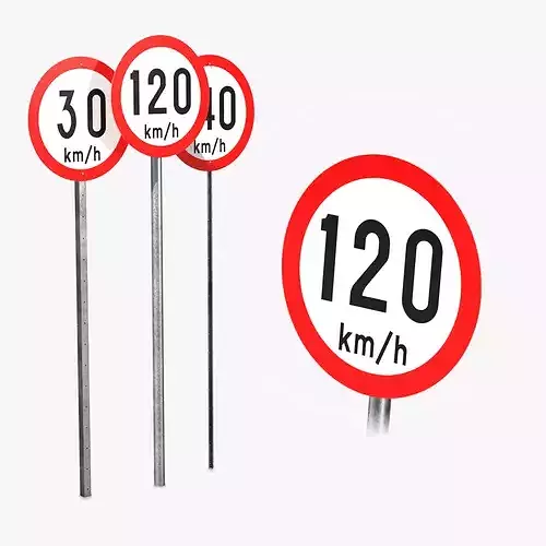 Road Signs - Speed Limits KMH
