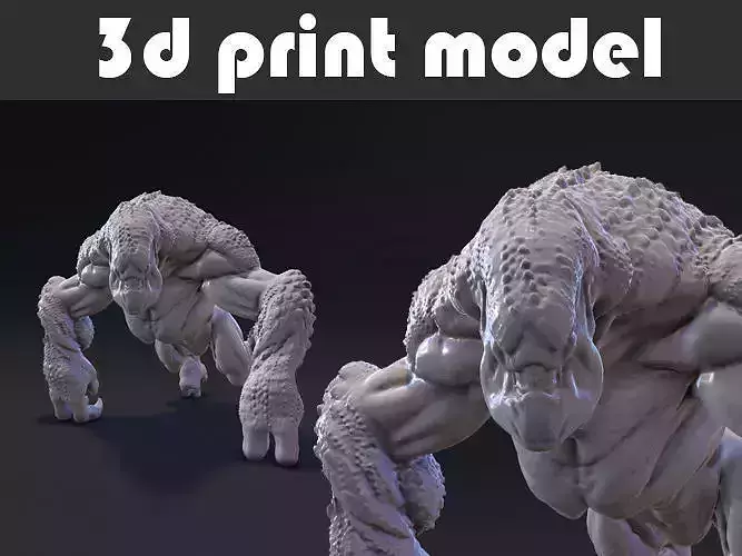 Hunter 3d print 3D creature