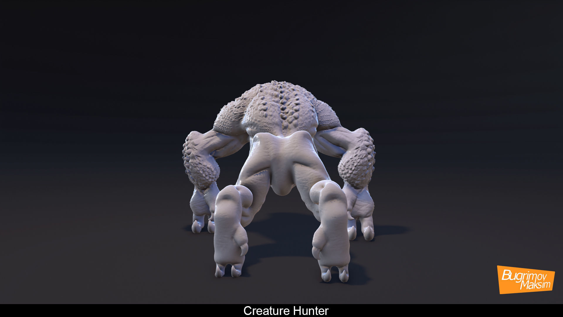 Hunter 3d print 3D creature 3D print model_2