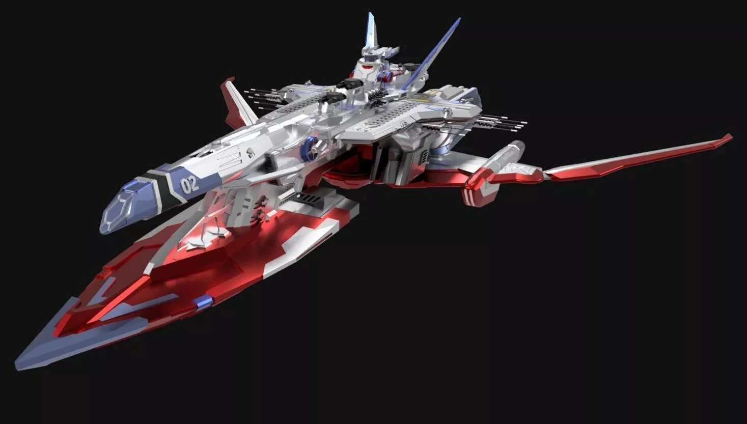Gundam Seed Freedom Millennium Starship Model 3D print model